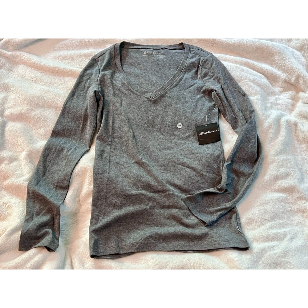 Eddie Bauer Long Sleeve Gray XS
